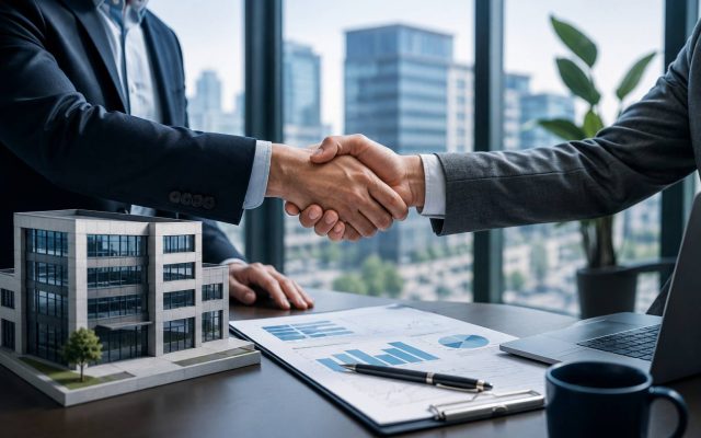 Commercial mortgage broker UK meeting business owners to arrange commercial property finance